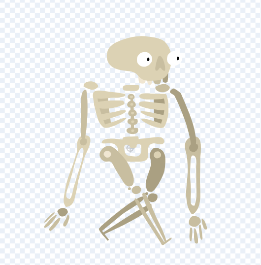 the skeleton in Scratch