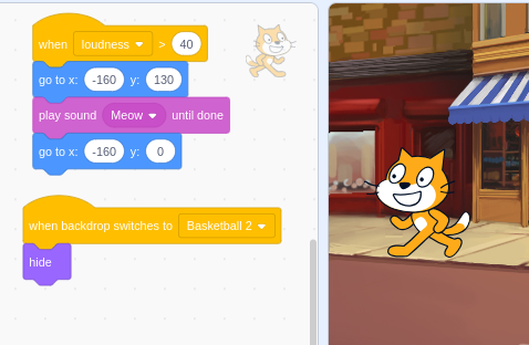 マイクの音でスプライトを操作する